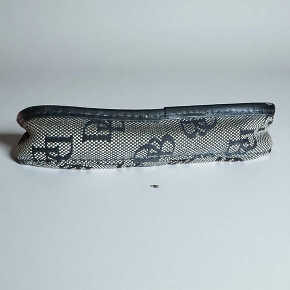 Dooney & Bourke Black / Gray Canvas Wristlet - Picture 3 of 6